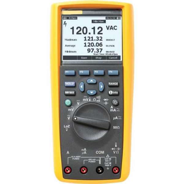 Multimeter used to measure voltage, current, and resistance