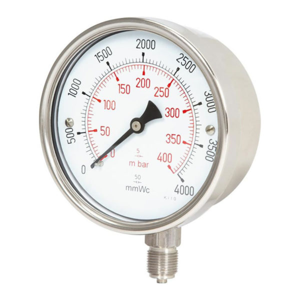 pressure gauge is an instrument for measuring the condition of a fluid
