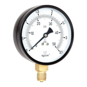 pressure gauge is an instrument for measuring the condition of a fluid