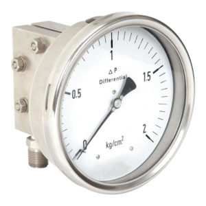 Differential pressure gauges measure the difference between two pressure