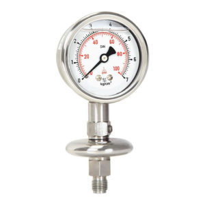 Chemical Sealed Pressure Gauge is an instrument for measuring the condition of a fluid